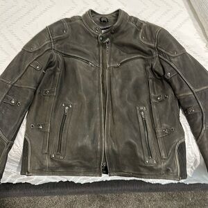 Milwaukee leather jacket. Has removable inner liner.